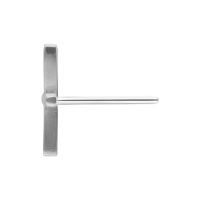 Silberner Titan Libellen-Aufsatz für Push Fit Piercings auf weißem Hintergrund