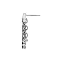 Silberne Titan Kette mit Bubble Design für Push Fit auf weißem Hintergrund
