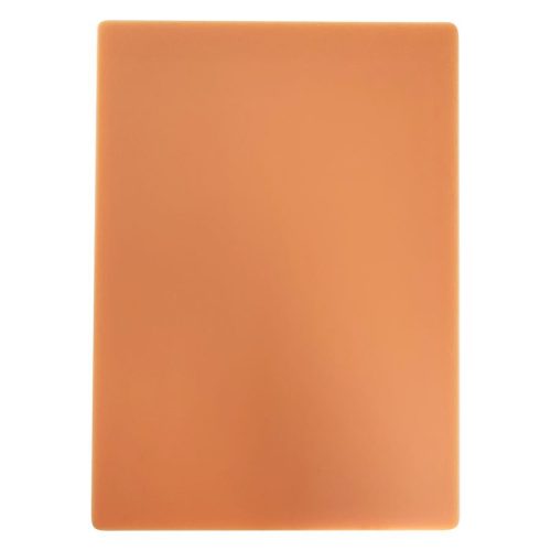 Beige Silikon-Tattoohaut auf weißem Hintergrund, rechteckig