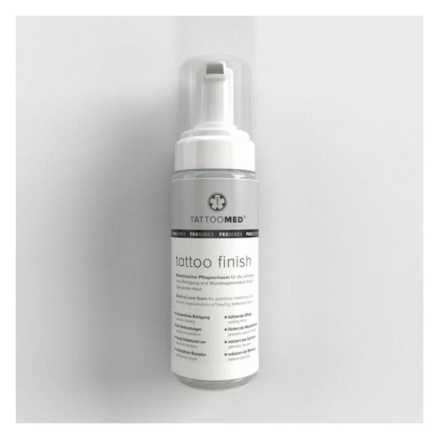 Tattoomed Tattoo Finish Flasche auf weißem Hintergrund, 150ml