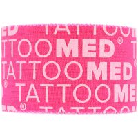 Pinkes Tattoomed Studio Pro Tape mit weißem Schriftzug auf neutralem Hintergrund