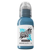 Blaue Tattoofarbe in 30ml Flasche World Famous Ink