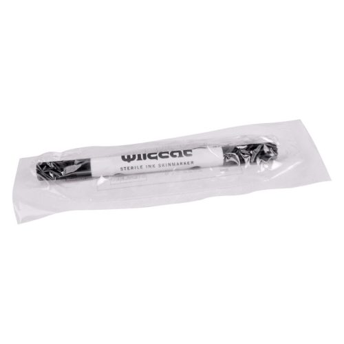 Steriler Skinmarker von Wildcat in transparenter Verpackung auf weißem Hintergrund