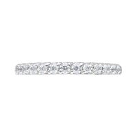 Silberfarbener Pave Set Crystal Clicker aus Titan mit klaren Kristallen, 6 mm