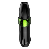 Hellgrüner Xion Pen Kryptonite aus Aluminium auf weißem Hintergrund