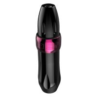 Pinkfarbener Xion Pen Tattoomaschine auf weißem Hintergrund
