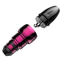 Pinkes Xion Pen Bubble Gum mit schwarzen Details auf weißem Hintergrund