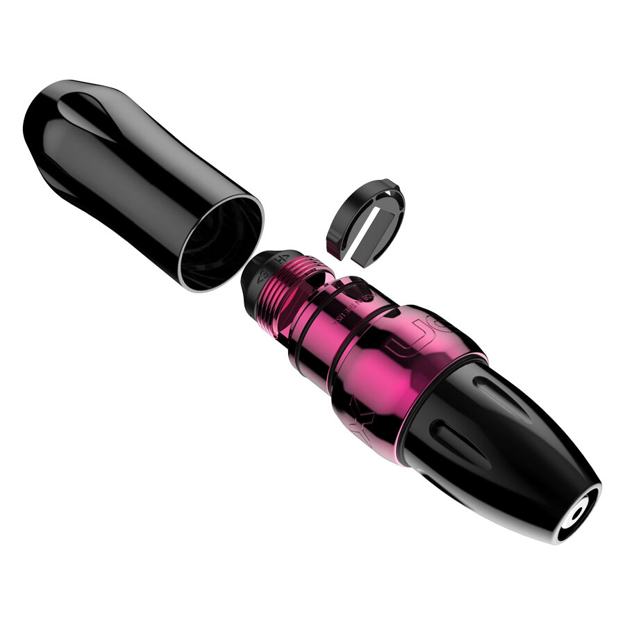 Xion Pen Bubble Gum in pink, aus Aluminium, auf weißem Hintergrund