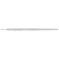 Silberner gerader Einführstift aus Titan, 1,2 mm Stärke, 38,0 mm Länge, auf weißem Hintergrund