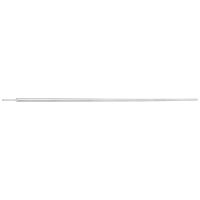Silberner gerader konischer Einsteckstift aus Titan, 66,0 mm lang, auf weißem Hintergrund