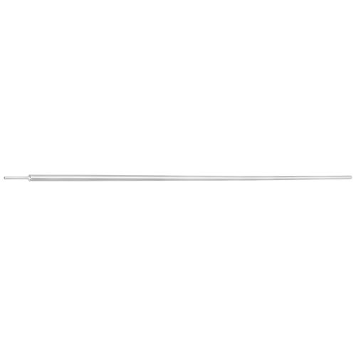 Silberner gerader konischer Einsteckstift aus Titan, 66,0 mm lang, auf weißem Hintergrund