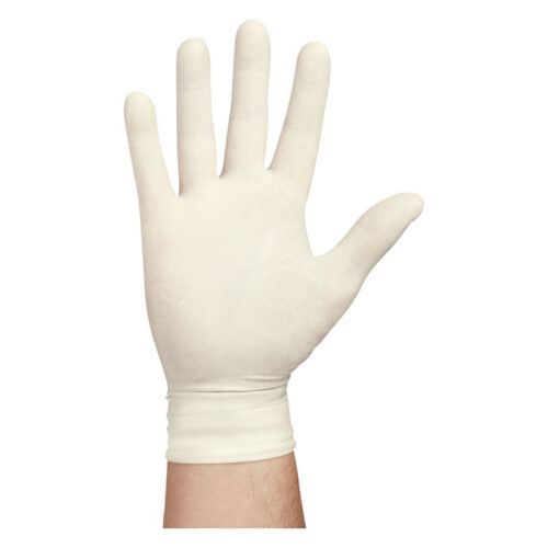 Weiße unisex Handschuhe von Vasco Sensitive auf weißem Hintergrund